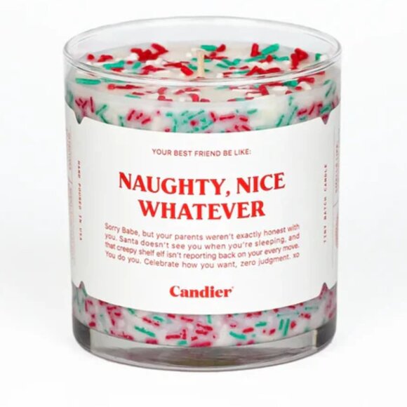 NWT Candier Naughty, Nice Whatever Candle - Picture 1 of 1